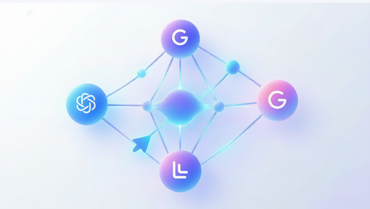 海外GEO优化 AI平台网络示意图